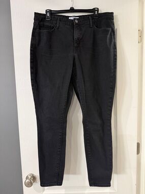 Denizen Levi's Jeans Women's 18 W34 Black Ultra High Rise Super Skinny Stretch